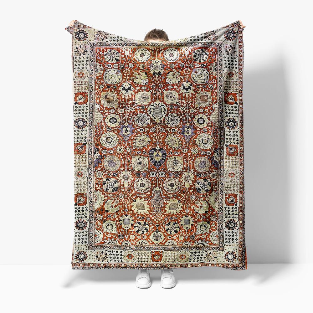 Винтажный этнический ковер Килим Традиционный турецкий персидский ковер Ручной работы шерстяной напольный коврик Декор для дома 75x100cm