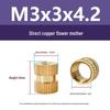 M1-M10 Knurled Brass Heat Insert Nut for Injection Molding