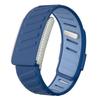 Diamonds Watch Strap For Whoop 5.0 One+Peak Silicone Strap Casual Wristband with Full-Diamond Bright Silver Metal U-Frame
