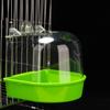 Bird Bathtub Water Injection Hole Washing Dry Cleaning Plastic Thicken Parrot Bath Box Bird Supplies