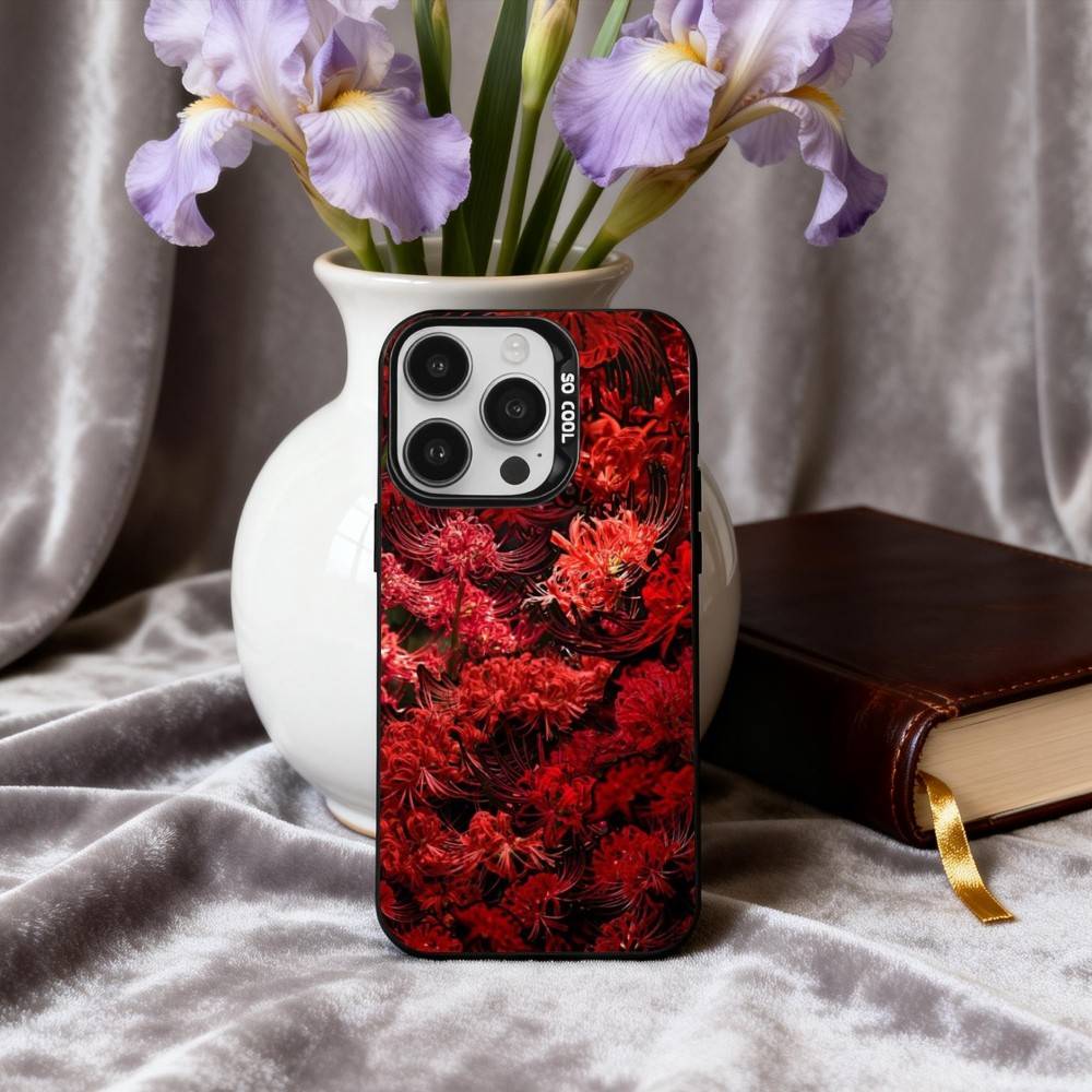 G-Ghoul R-Rote Spinnenlilie Tokio Handyhülle Für iPhone17,16,15,14,13,12,11 Plus,Pro Max Candy Silberbeschichtet Innenabdeckung