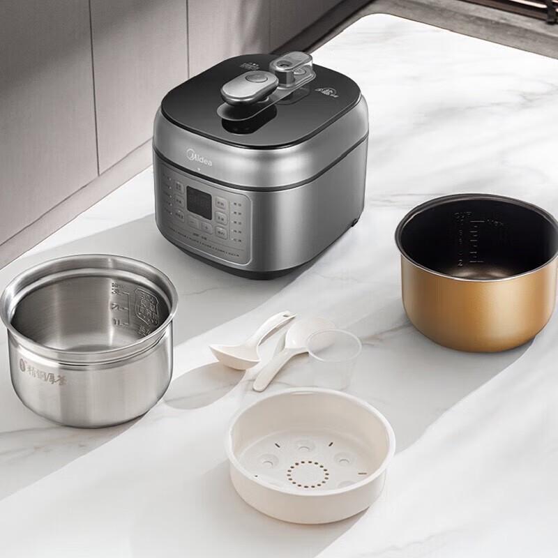 Midea 5L Smart Electric Pressure Cooker with WiFi and Dual Pots CN Plug (adapter Included)