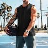 Summer Men's Sleeveless Broad Shoulder Basketball Vest Round Neck Slim Solid Color Versatile T-Shirt