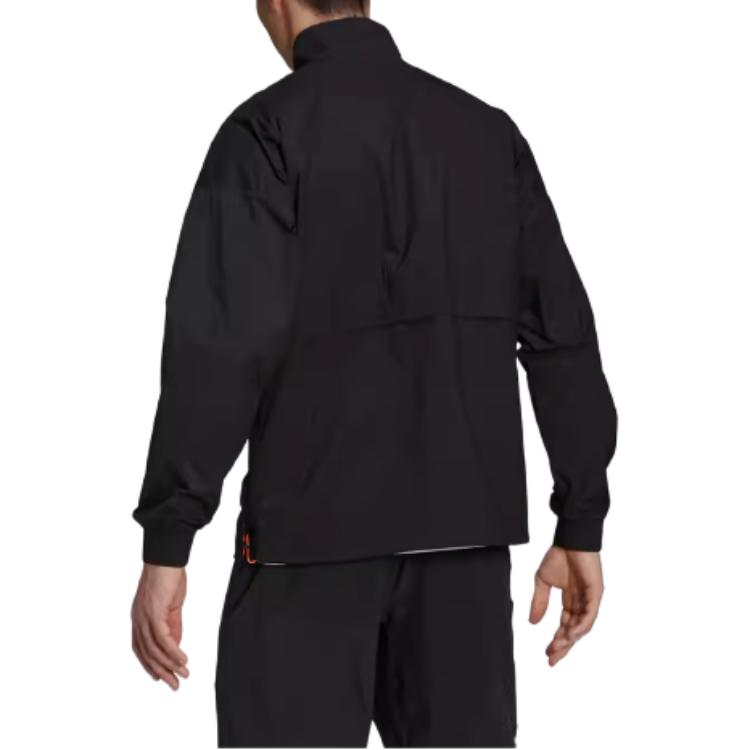 adidas Jackets Men's Black Stand Collar Moderate Workwear GU1756