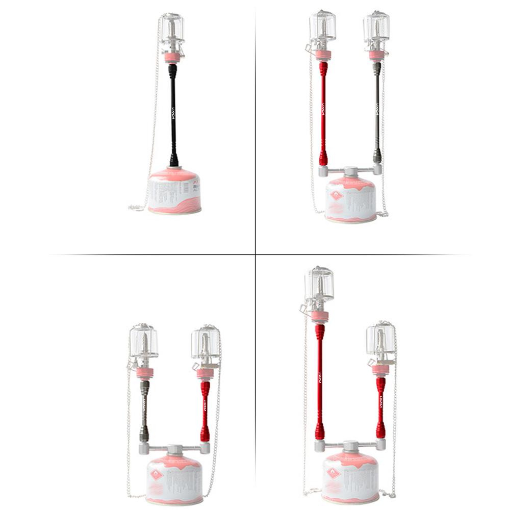 Lixada Outdoor Camping Gas Light Extension Pole Aluminum Alloy Extension Rod for Outdoor Camping