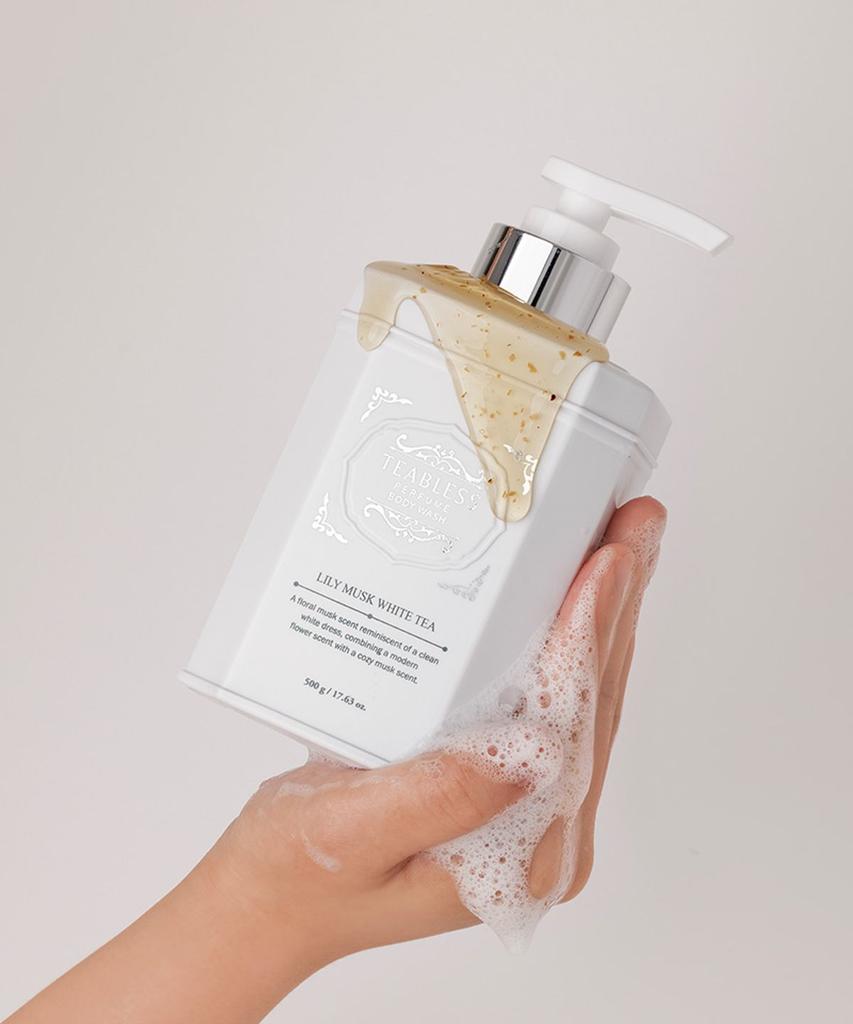 [White Tea Musk Scent] Teabless Lily Musk White Tea Perfume Body Wash 500ml