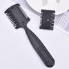 Pente Navalha de Cabelo de Lado Duplo Modelador de Camadas Pente para Corte Desbaste com Lâmina