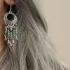 Bohemian Ethnic Teardrop Earrings: Retro, Fashionable & Versatile for Travel and Streetwear