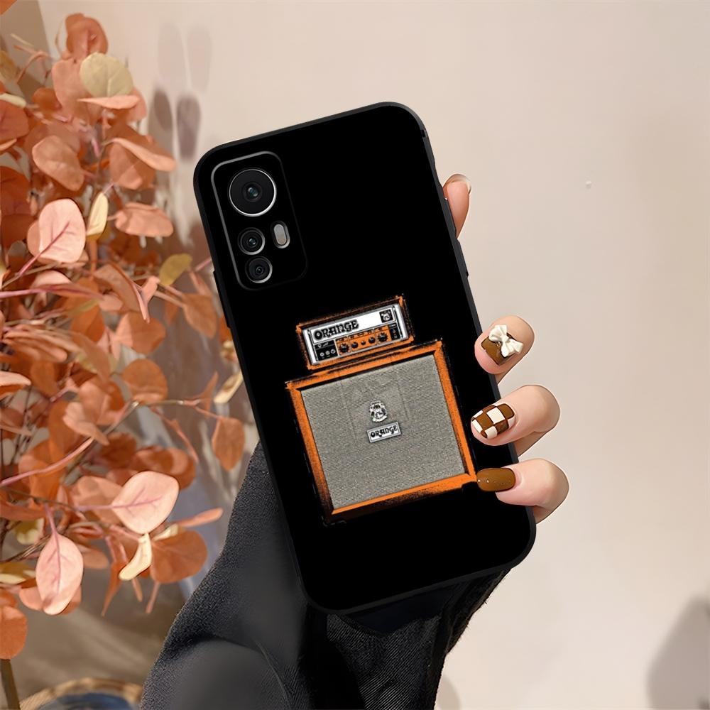 Orange Guitar Amp Phone Case Fundas For Xiaomi 15 14 12 Lite Pro 13 11t POCO X5 M6 M5 X6 X3 F5 F6 Pro Cover