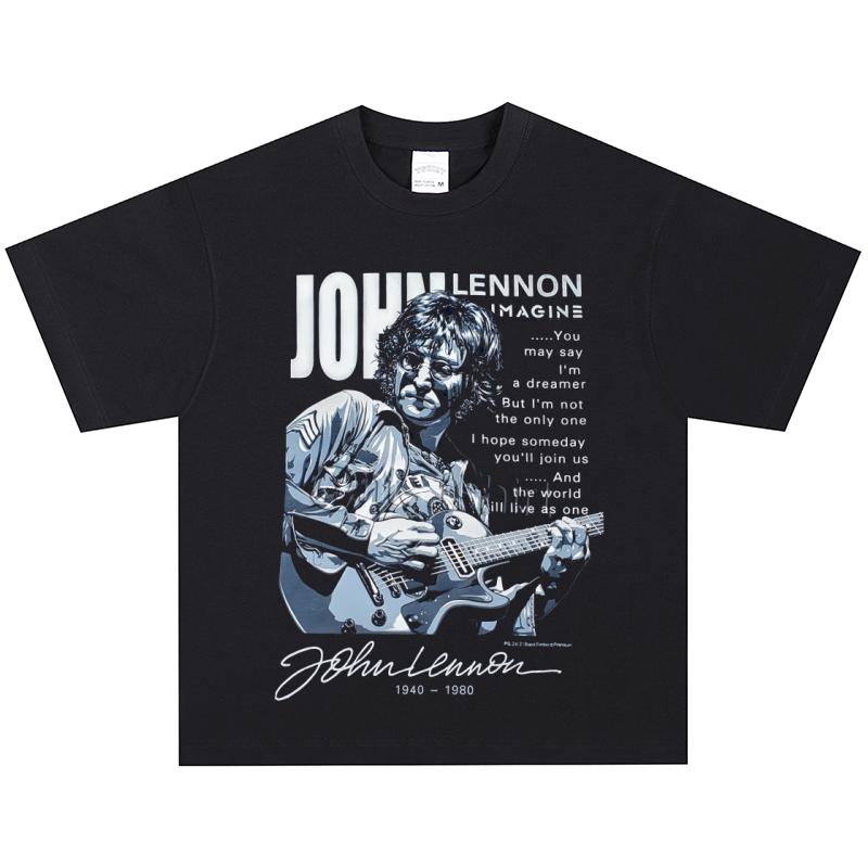 John Lennon T-Shirt, Soft Fabric Casual Daily Wear