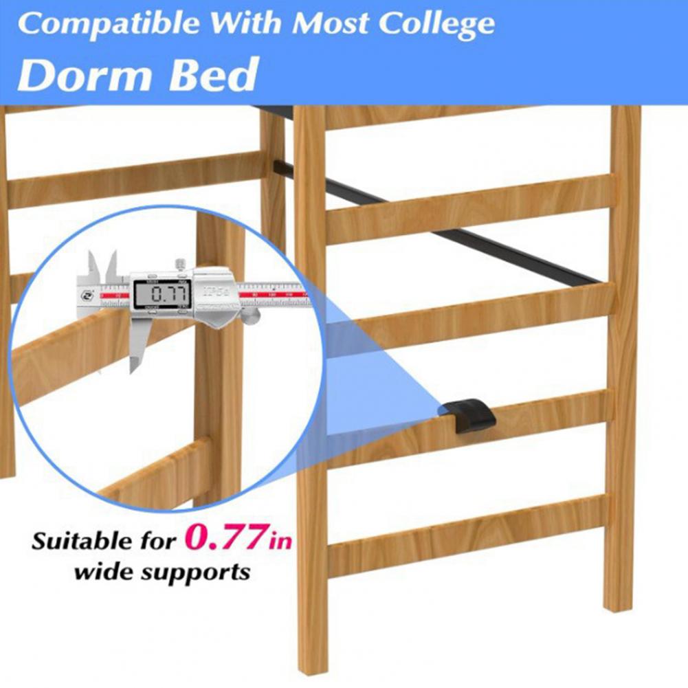 1/2/3Pcs Dorm Bed Ladder Foot Support Anti-Slip Surface Snap-On College Bunk Bed Ladders Foot Saver Step Cushion