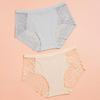 Sexy Lace Underwear for Women Mid Rise Seamless Floral Lace Sheer Briefs Stretchy No Show Hipster Panties