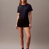 Calvin Klein Simple Comfortable Solid Color Crew Neck Short Sleeve T-Shirt Women Tops Black 40WP105-001