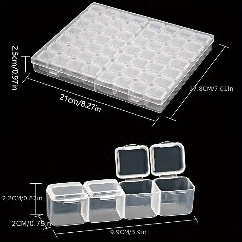 Transparent Plastic Box Screw Compartment Box Jewelry Earring Display Case Container Clear Terminal Organizer Tool Storage Boxes