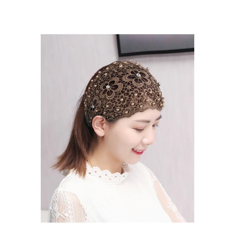 Fascia per Capelli Larga con Perle, Copricapo Grigio, Accessori per Capelli, Viso di Bambina, Lavaggio del Viso, Sport, Casual, Copricapo Chiuso, Tiara