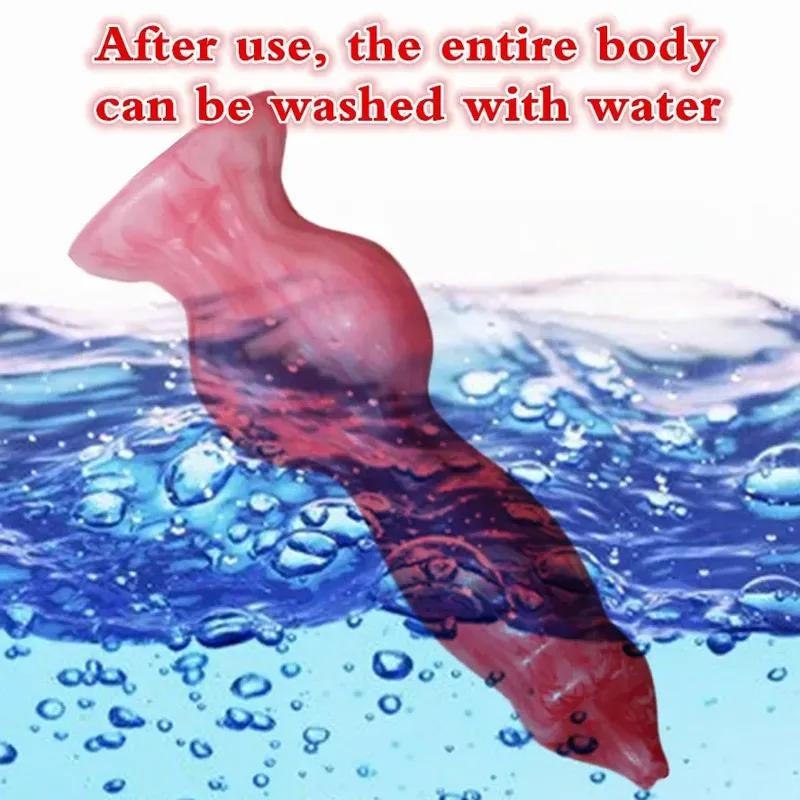 Animal Dildo Anal Plug with Suction Cup Soft Silicone ButtPlug Women Men Gay Anus Penetration Deeldo Dilator Dog Dildo Adult Toy