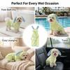 Warm Dog Hooded Bathrobe Coral Fleece Microfiber Dog Towel Rabbit Ear Design Pet Robe  Swimming