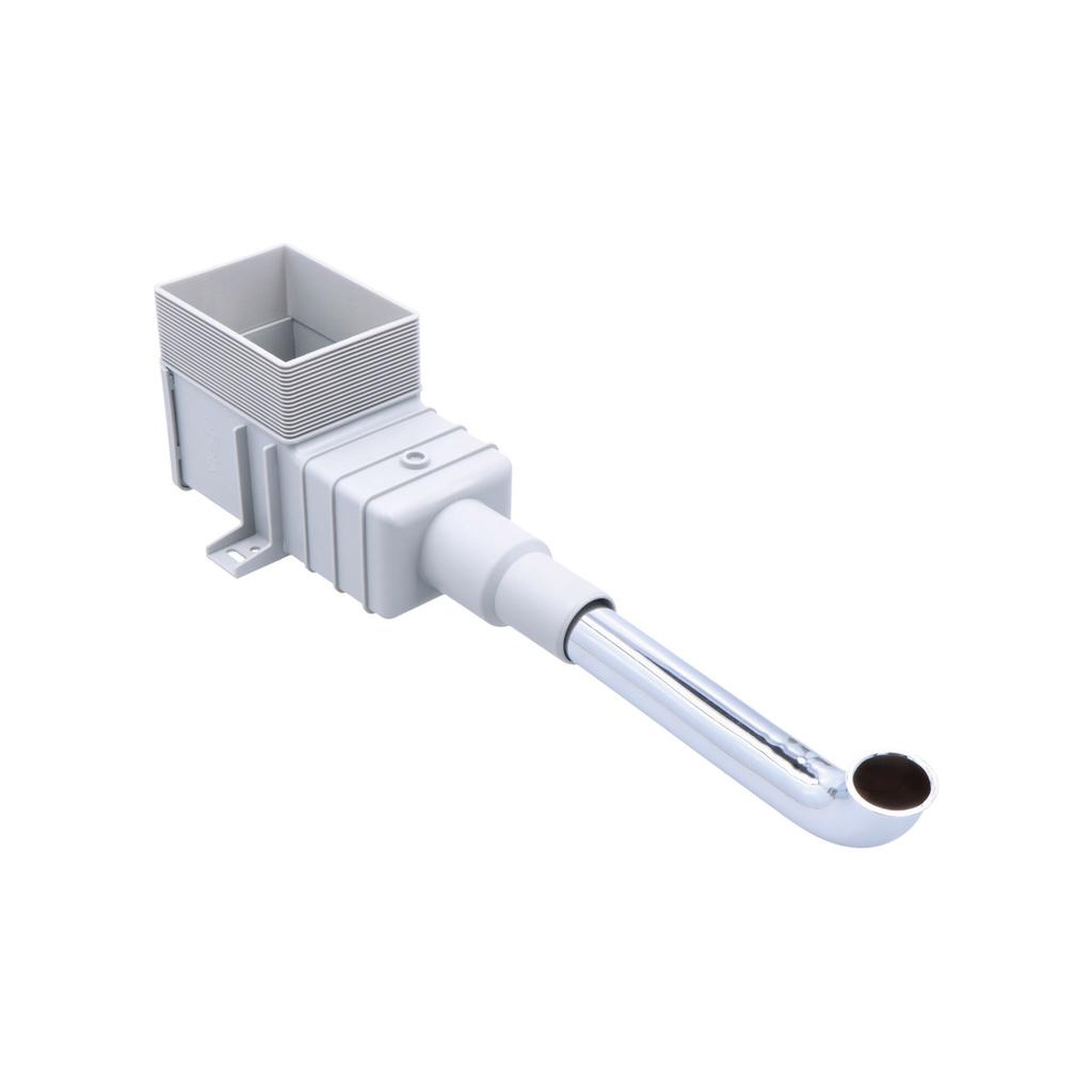 Washbasin siphon 5/4"x50 / 40 plastic, concealed, chrome, model no