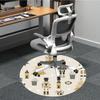 1 Stück Nussknacker Dekorationen Büro Runder Teppich, Teppich für Büro, Gaming, Leichte Runde Bodenmatte yy260208070