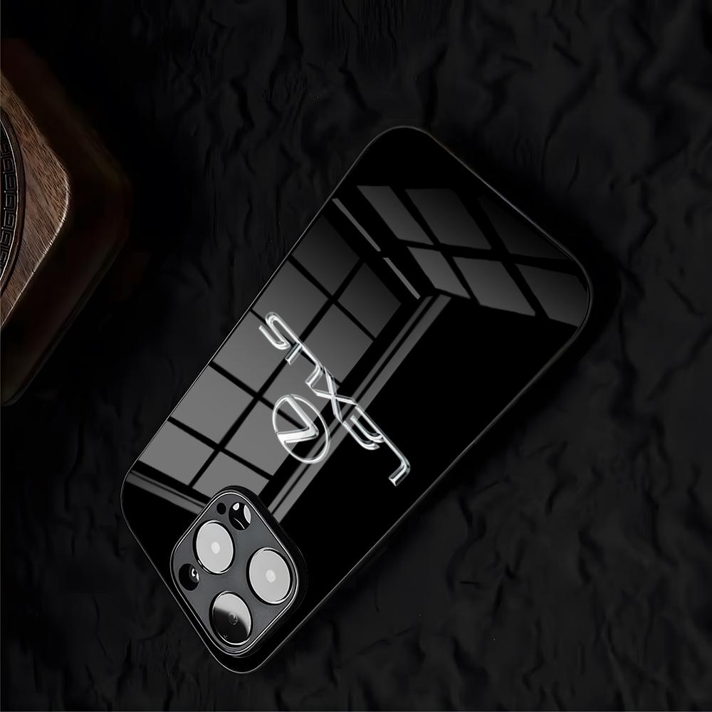 Auto L-LEXUS-S Luxurious Phone Case For IPhone 17 Air Pro Max 16 15 14 Pro Max 13 12 Plus Glass Cover AEJ1