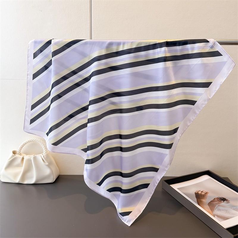 Fashion Scarf Headscarf Turban Hijab Female Luxury Print Shawl Bandana Neckerchief Headband Windproof Handkerchief Square Wraps