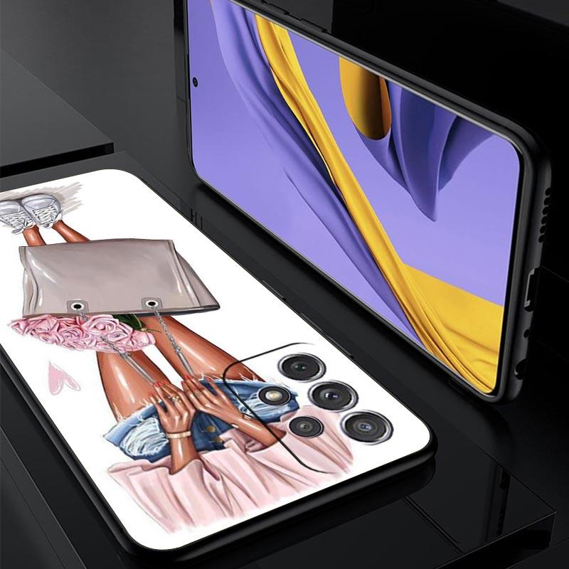 High Heels Girl Woman Phone Case For Samsung Galaxy A17 A07 A55 A35 A25 A15 A05 A33 A31 A23 A21s A13 A41 A73 A53 A51 A715G Cover