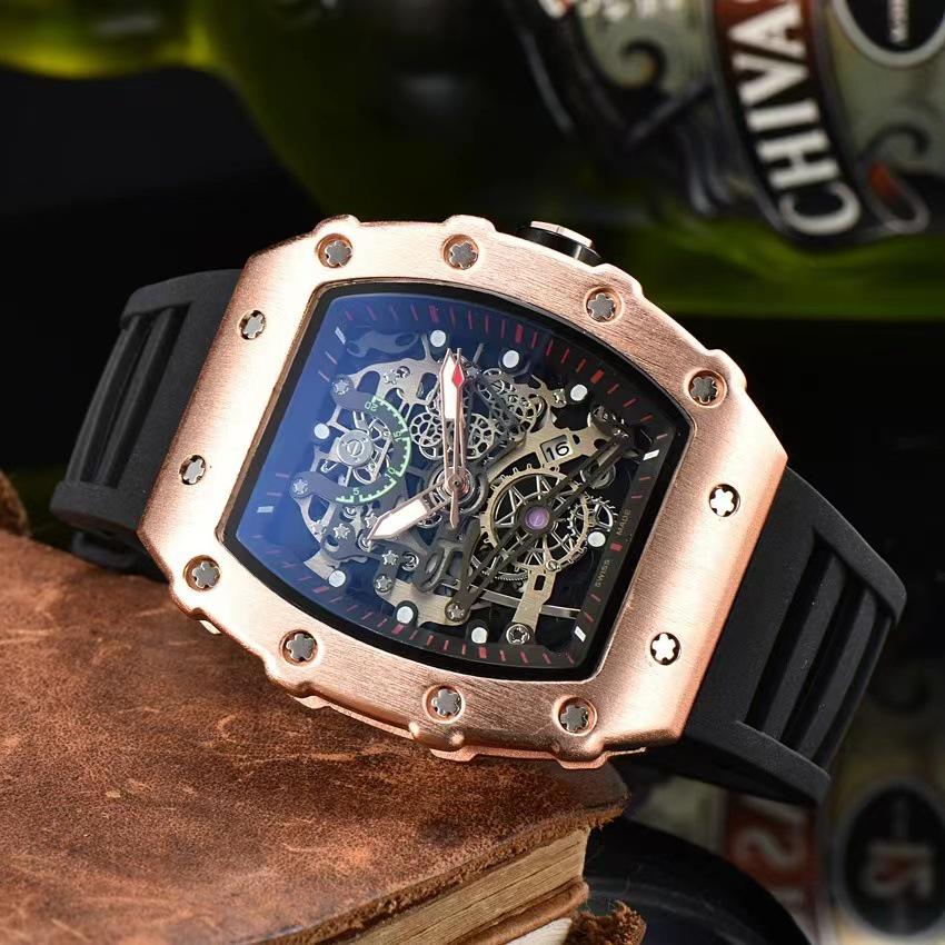 Best-Selling New Richard Skeleton Barrel Sport Men's Watch