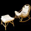 Outdoor Woven Rattan Rocking Lounge Chair