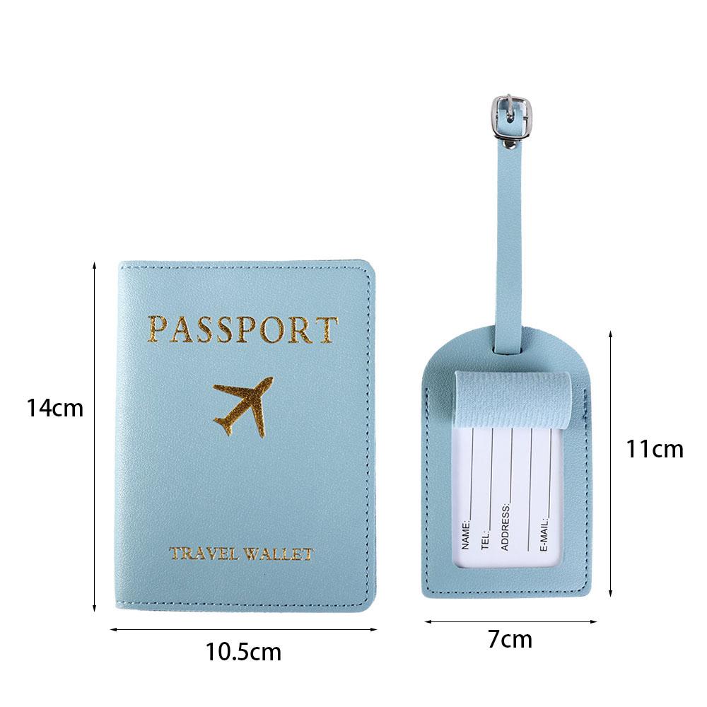 Travel Accessories Name ID Address Luggage Tag Passport Cover Passport Holder Airplane Suitcase Tag