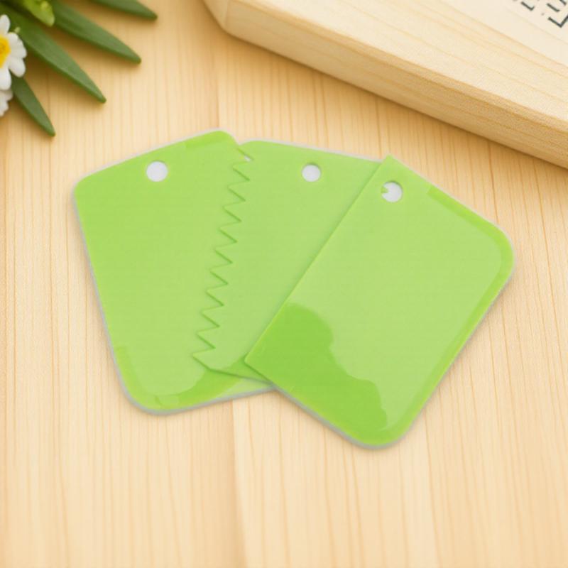 3PCS Fondant Scraper Tool Set Professional Cake Decorating Smoother Baking Pastry Icing Tool Perfect for Smooth Edges