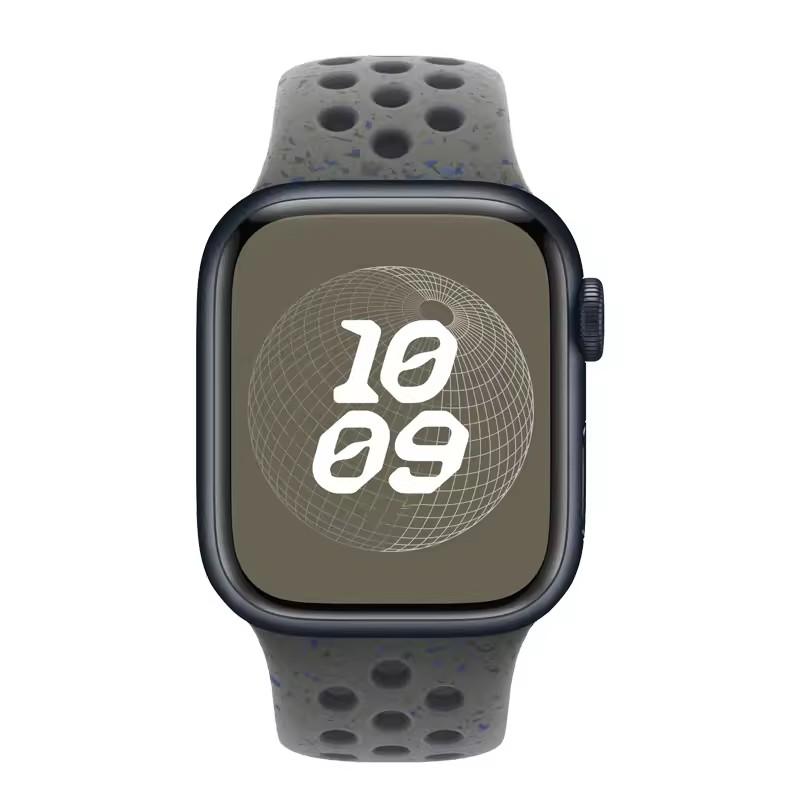 Silicone Band for Apple Watch Bands 45mm 40mm 46mm 44mm 49mm Sport Breathable Watchband Iwatch Series 11 10 9 8 7 SE Ultra Strap