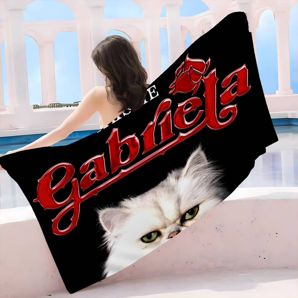 Popular Pop Group K-Katseye Retro Microfiber Printed Beach Towel Mountain Climbing Yoga Beach Swimming Running Soft Towel