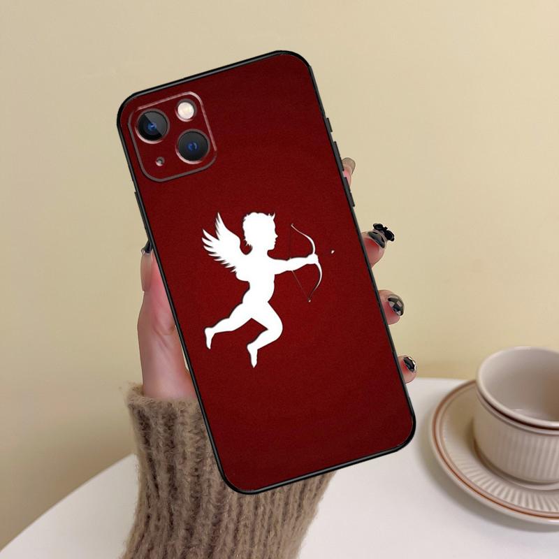 Engel Amor Kunst Malerei Handyhülle Für iPhone 16 Pro Max 14 13 12 11 15 17 Pro Max mini Plus 16e 17 Air Cover Funda