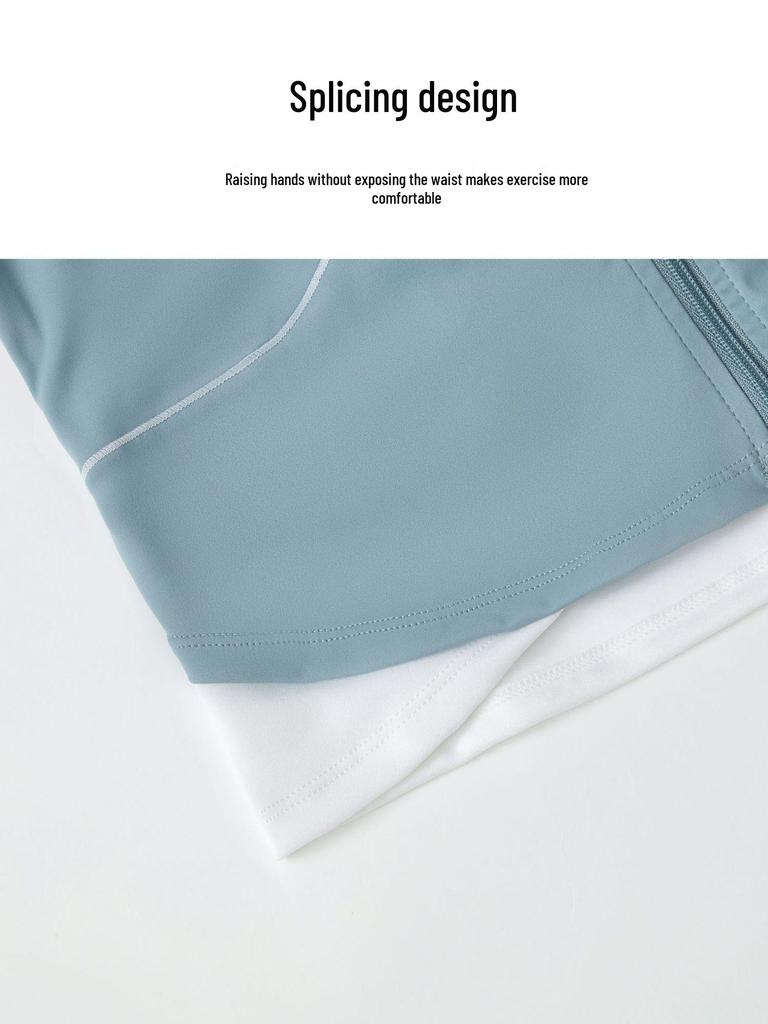 Women's Quick-Dry Short Sleeve Sports Top: Zipper Slim Fit Cycling, Yoga, Running Jacket for Summer Fitness