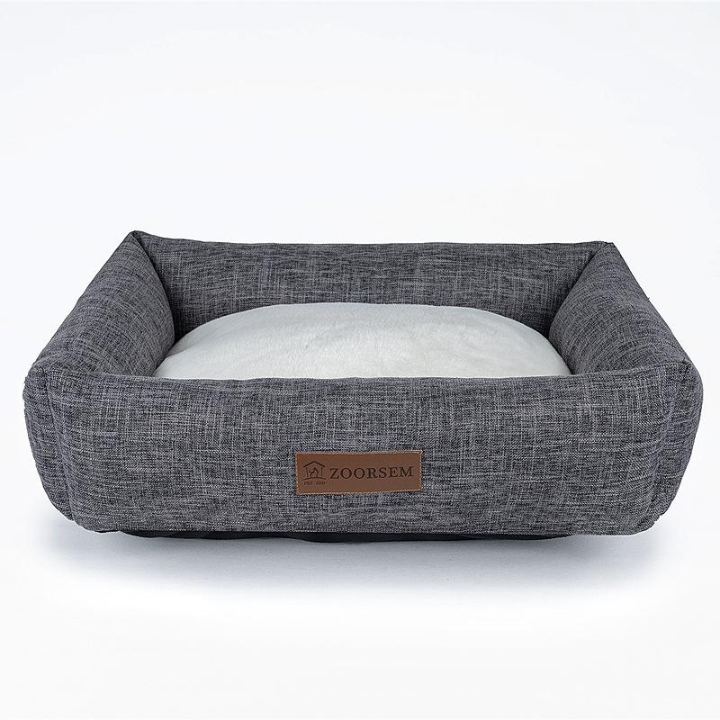 

Осенне-зимний теплый искусственный лен квадратный кошачий туалет креативный наполнитель для домашних животных собачий наполнитель для дома для собак товары для животных M