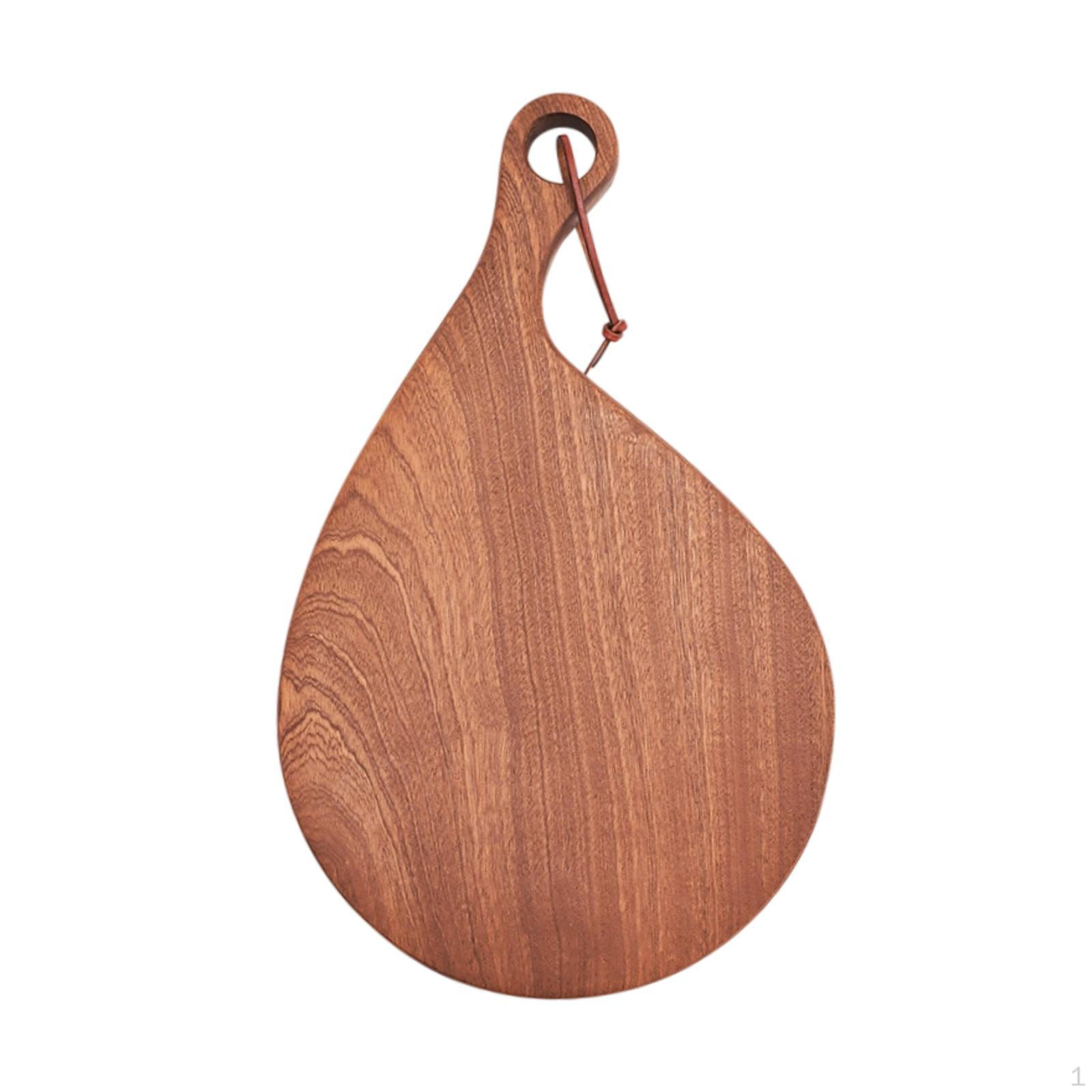 

Деревянная разделочная доска для нарезки, портативная, для овощей, для кухни, сервировочный поднос S