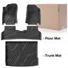 LUTEHIL All-Weather TPE Floor Mat Trunk Mat For Hyundai KONA Electric 2023-2024 Carpet Cover Automotive Interior Accessories