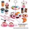 Kitchen Toys Coffee Maker Set And Play Food Dessert Toy Family Game Pretend Tea Party Set For Kids Girls Boys Birthday Gifts
