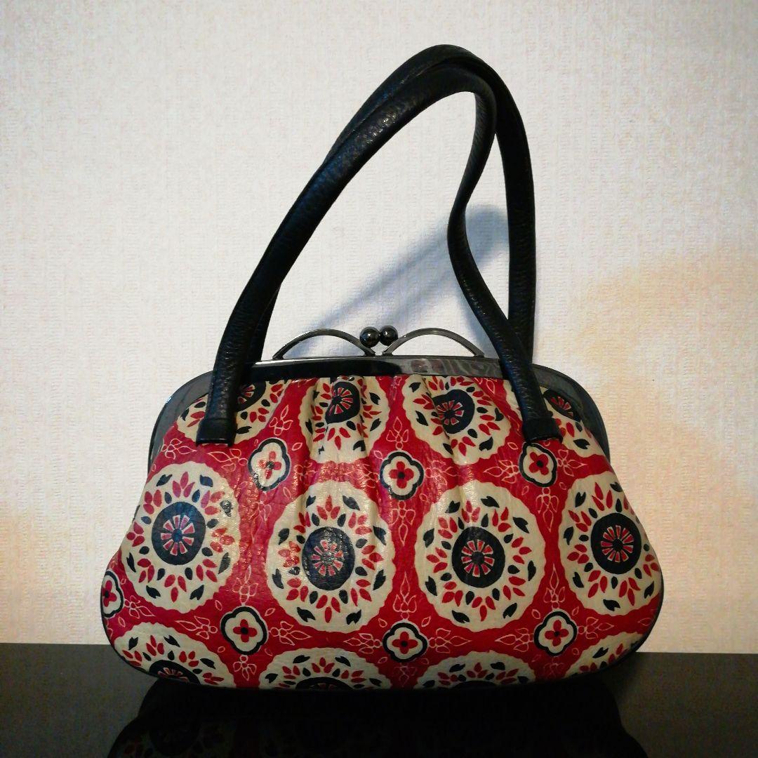 

[USED] Takofu genuine leather Japanese style handbag