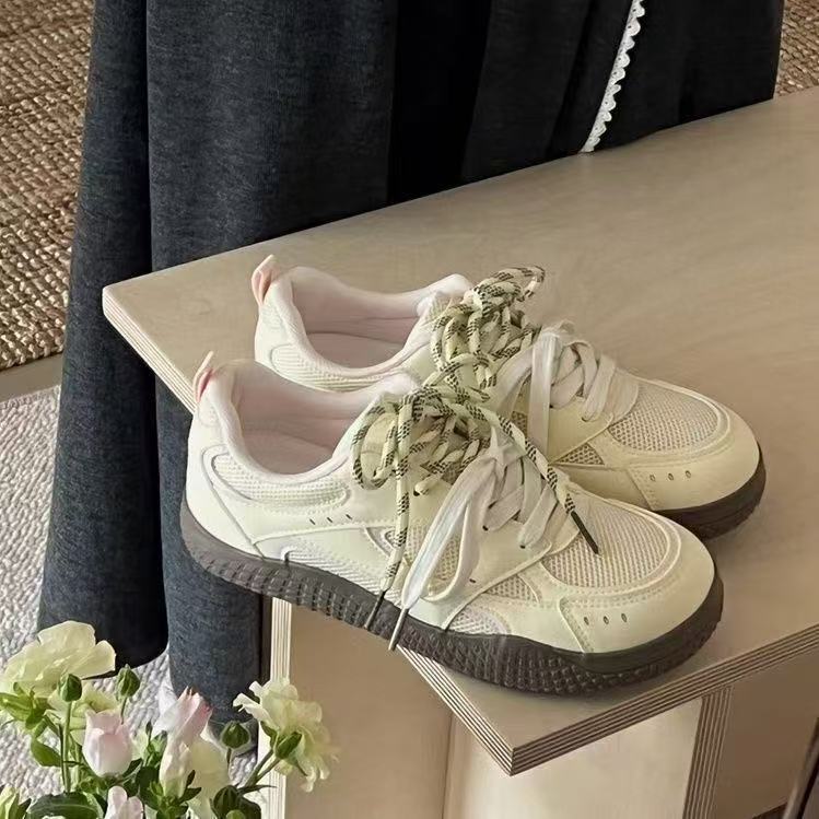 Board shoes women's ugly cute spring new niche low-top versatile casual sports little white shoes