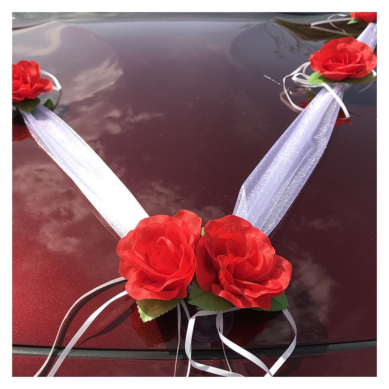 Creative Wedding Car Decoration Flower Set: New & Stylish Simulation Flowers for Wedding Cars