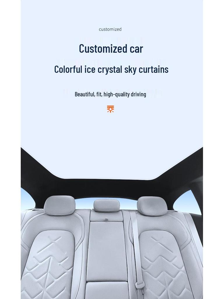 Eiskristall-Sonnendach für 2023 NIO ET5T: Wärmedämmung, Sonnenschutz, Privatsphäre und Lichtblockierung.