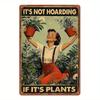 Vintage Metal Plant Wall Art Decor Waterproof Rustic Sign 20x30cm