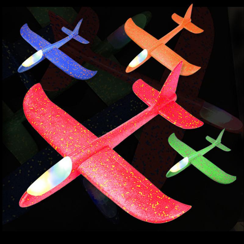 Hot! 48cm Foam Hand Throw Airplane Outdoor Launch Glider Plane Kids Gift Toy