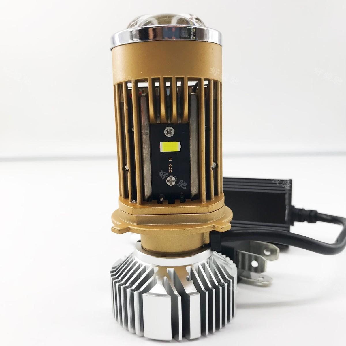 

H4 Far And Near Integrated Four-Light Matrix Double Lens Car Led Large Light Bulb Super Bright Strong Light Motorcycle Truck Modification