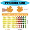 10 Sheets Autumn Sticker Maple Leaf Labels Sticker Reward Sticker Decorative Sticker Labels for Thanksgiving Day