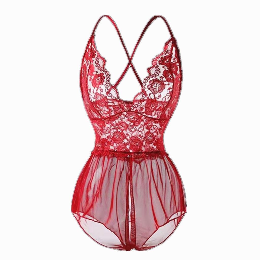 Sexy Erotische Offene Brust Offener Schritt Lenceria Mesh Spitze Unterwäsche Frauen Intime Dessous Schrittloser Body Sexy Kostüme