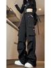 Women's Black Petite Loose Windproof Waterproof Ski Pants - 2026 New Style for Autumn/Winter/Spring, Plus Size.