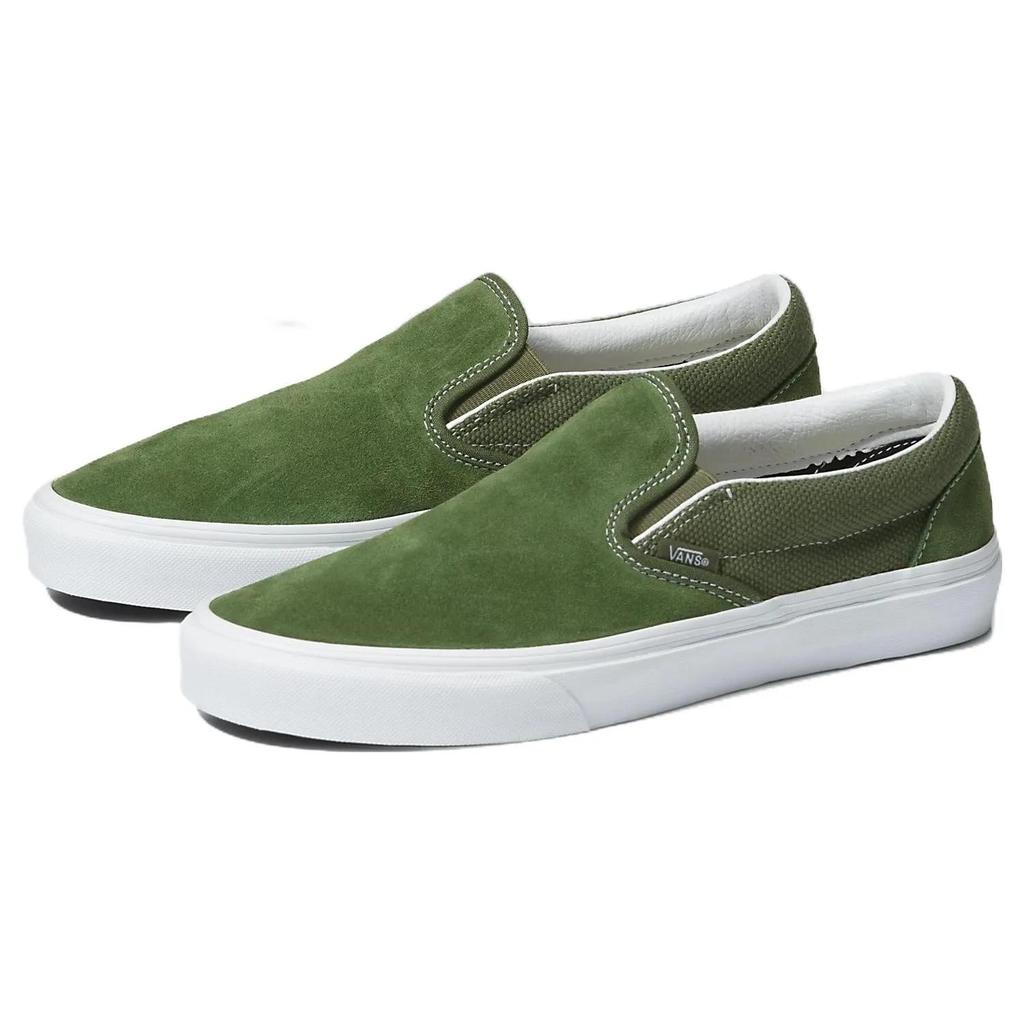 Vans Classic Slip- 'Textured Chive Green' (Unisex) Textured Chive Skate Shoes VN0A7Q5DE02