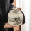 Deou Xingguang Ceramic Antique Tea Caddy Gift Set